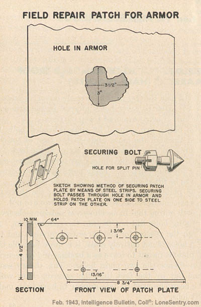 [German Field Repair Patch for Half-track Armor]