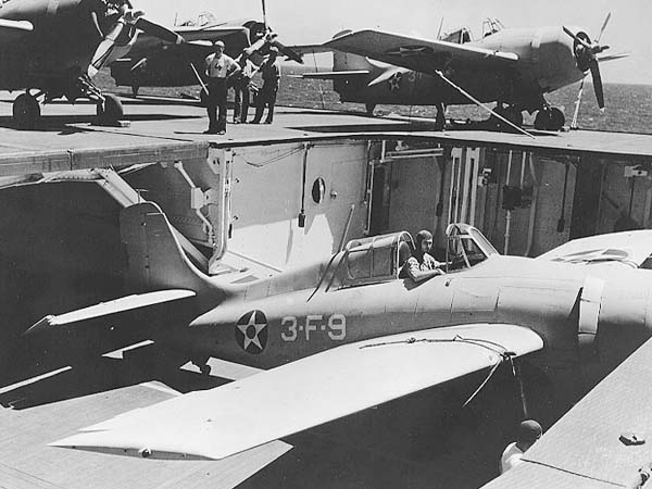 VF-3 Wildcat Fighters on USS Saratoga